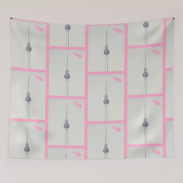 Item preview, Berlin tv tower pink design designed and sold by MiKaBerlin.