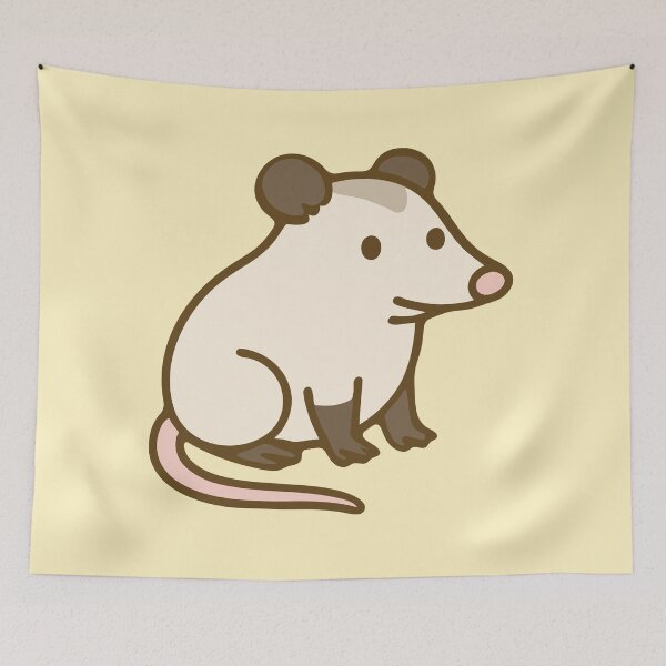 Item preview, Screamantha the Possum - Adorable Kawaii Opossum designed and sold by PatchAndPetal.