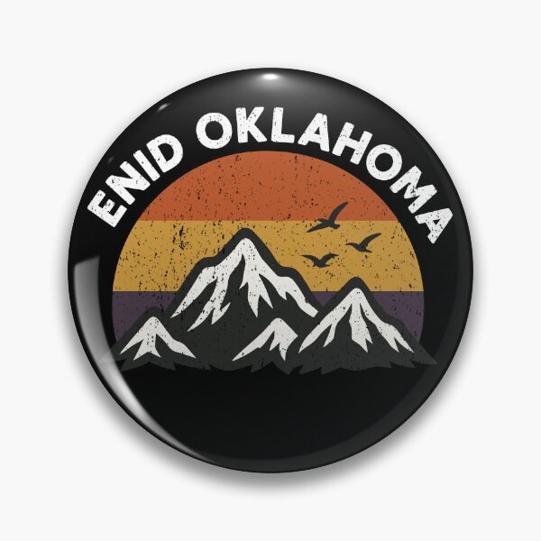 Item preview, ENID OKLAHOMA retro mountain sunset designed and sold by EASY Aadia.
