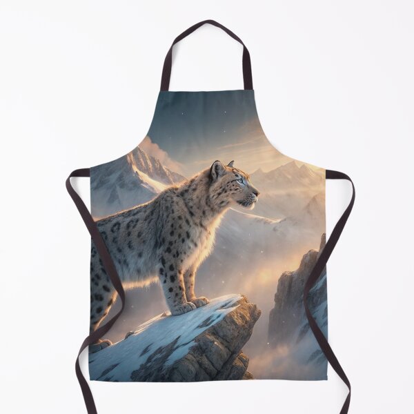 Item preview, Firstborn Majesty – Snow Leopard at Sunrise designed and sold by Melia-Store.