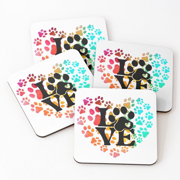 Item preview, Small Paws, Big Heart – Colorful Paw Print Love designed and sold by GusiaTreasures.