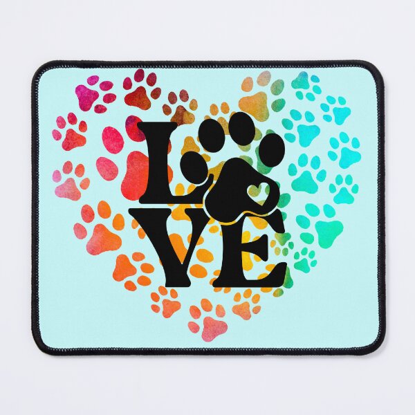 Item preview, Small Paws, Big Heart – Colorful Paw Print Love designed and sold by GusiaTreasures.