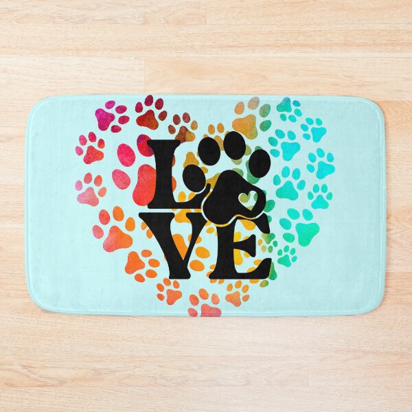 Item preview, Small Paws, Big Heart – Colorful Paw Print Love designed and sold by GusiaTreasures.
