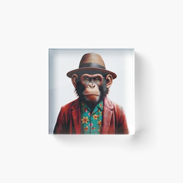 Item preview, 80s Miami Style Monkey – Funky Urban Animal designed and sold by FunkyFauna.