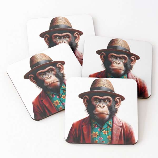 Item preview, 80s Miami Style Monkey – Funky Urban Animal designed and sold by FunkyFauna.
