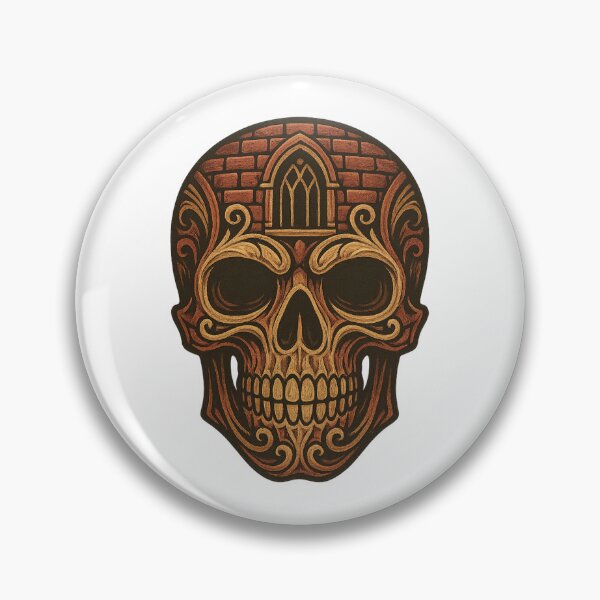 Item preview, Gothic Bastion – The skull made of stone and ornament designed and sold by KnlDsgn.