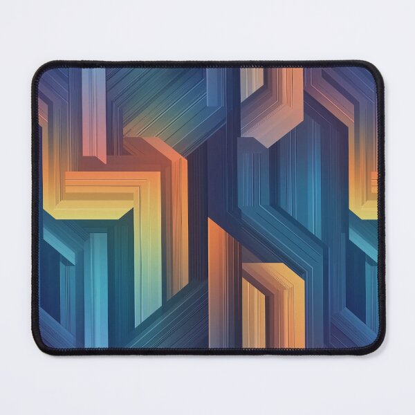 Item preview, Geometric Sunset - Summer 2025 design, irregular pattern 13 designed and sold by WorldByEsi.