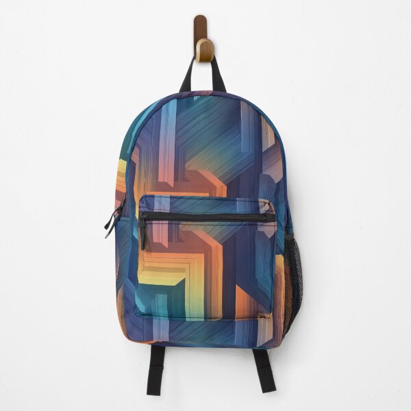 Item preview, Geometric Sunset - Summer 2025 design, irregular pattern 13 designed and sold by WorldByEsi.