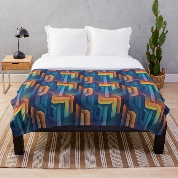 Item preview, Geometric Sunset - Summer 2025 design, irregular pattern 13 designed and sold by WorldByEsi.