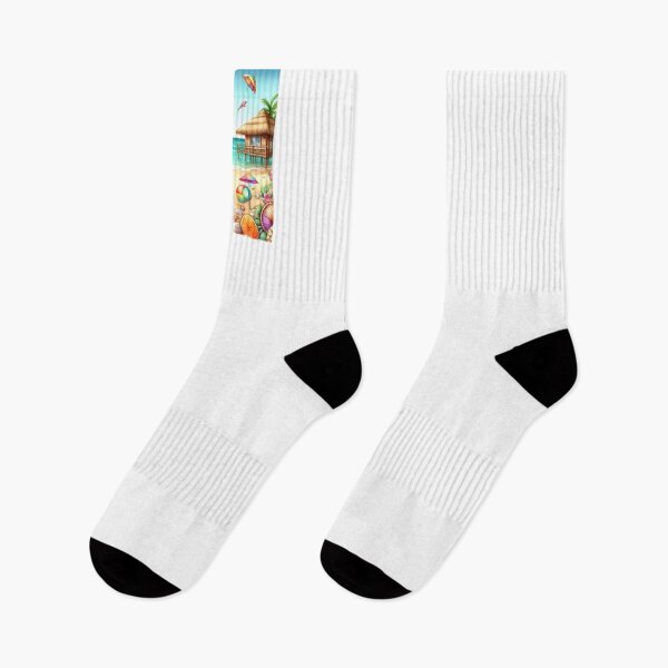Item preview, Summer Vibes Aesthetic tshirt, Tropical Watercolor Design shirt, summer outfit, cool summer vibes stickers designed and sold by beyond-canvas.