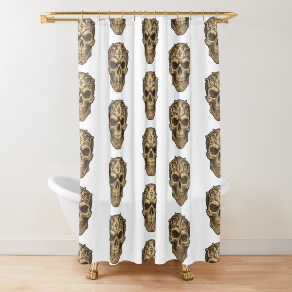 Item preview, Cursed Elegance – The Ornamental Skull with Demon Eyes designed and sold by KnlDsgn.