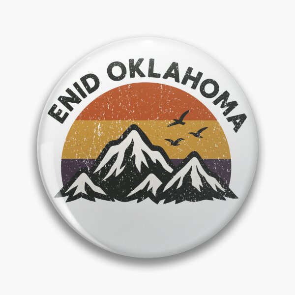 Item preview, ENID OKLAHOMA retro mountain sunset designed and sold by EASY Aadia.