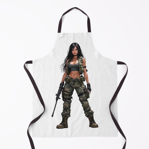 Item preview, Combat Girl | Tactical Beauty in Camo Gear designed and sold by NovaProArt.