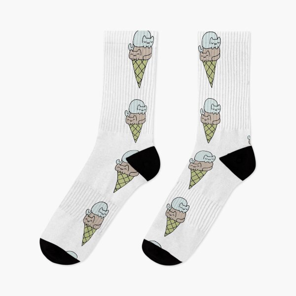 Item preview, Cat Ice Cream Sticker – Cute Kawaii Dessert Cats designed and sold by Doctor Michaela.