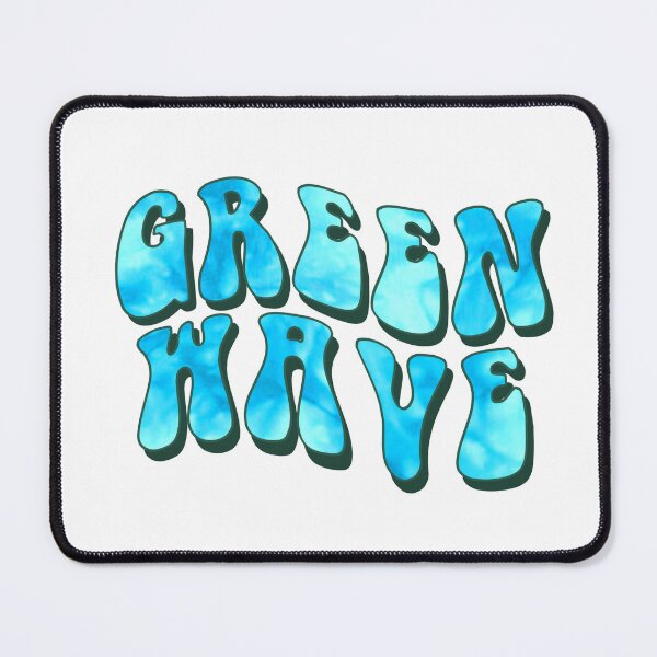 Item preview, tu green wave tie dye designed and sold by Designed By Rachel.