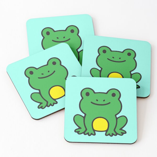 Item preview, Flip the Frog - Adorable Kawaii Frog designed and sold by PatchAndPetal.