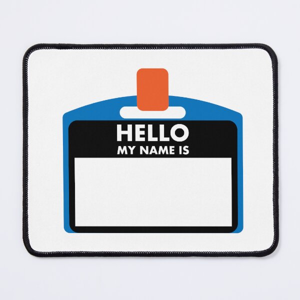 Item preview, Bold "Hello My Name Is" Name Tag Design designed and sold by Relevant Merch.