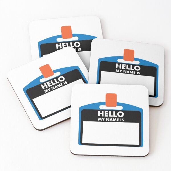 Item preview, Bold "Hello My Name Is" Name Tag Design designed and sold by Relevant Merch.