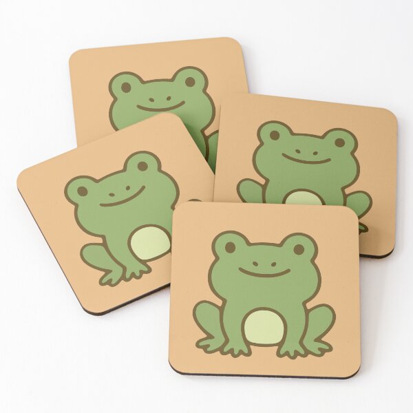 Item preview, Wes the Frog - Adorable Kawaii Frog designed and sold by PatchAndPetal.