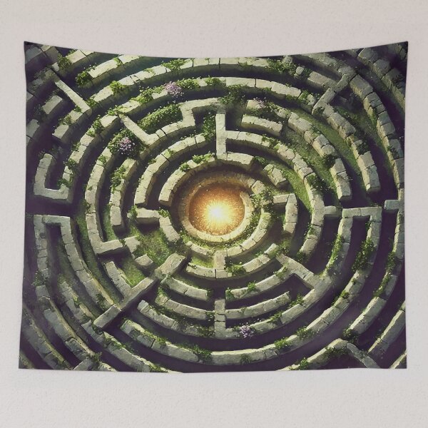 Item preview, The Labyrinth: Path of Complexity and Revelation designed and sold by AbstractAnom.