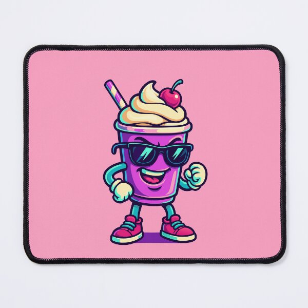 Item preview, Happy Milkshake cartoon mascot character designed and sold by Printips store.