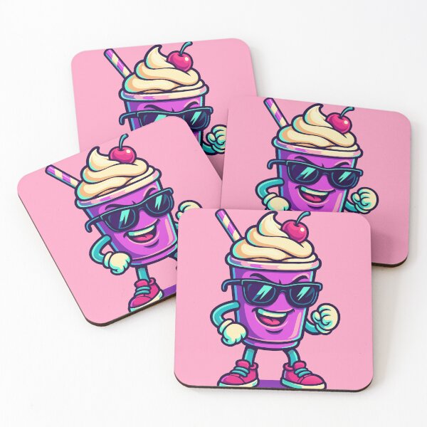 Item preview, Happy Milkshake cartoon mascot character designed and sold by Printips store.