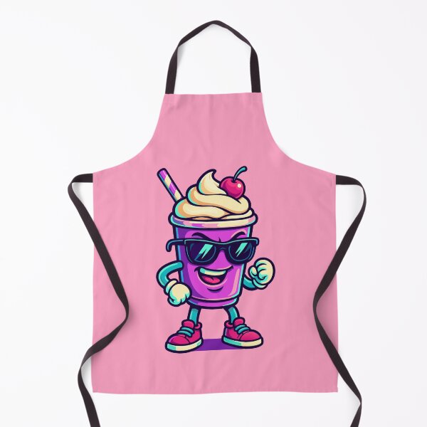 Item preview, Happy Milkshake cartoon mascot character designed and sold by Printips store.