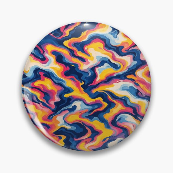 Item preview, chedelic Lava Swirl Pattern – Trippy Abstract Fluid Art in Bold Neon Fire Colors designed and sold by Dylesmavis.