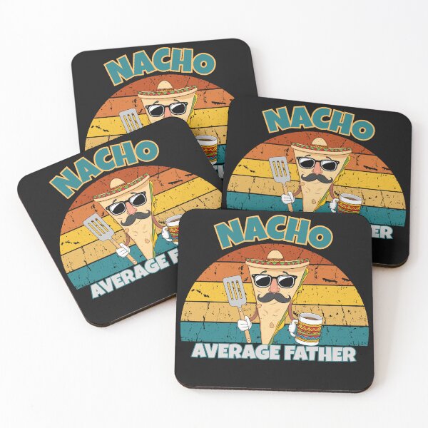 Item preview, Nacho Average Father Funny Dad Shirt Retro Sunset designed and sold by DravensApparel.