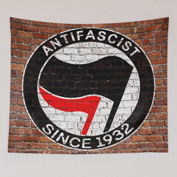Item preview, Antifa Brick Wall | Anti-Fascist Marxist Design for Stickers, Shirts & Hats | Socialist Resistance Art | Revolutionary Protest Gear & Proletariat Apparel designed and sold by RevolutionToday.