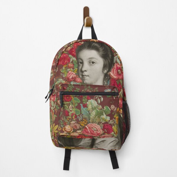 Item preview, Baroque portrait and lush flowers – Vintage style revisited designed and sold by lucieplastique.