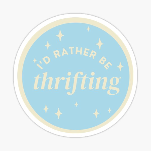 Item preview, rather be thrifting blue designed and sold by Kristenjoy581.