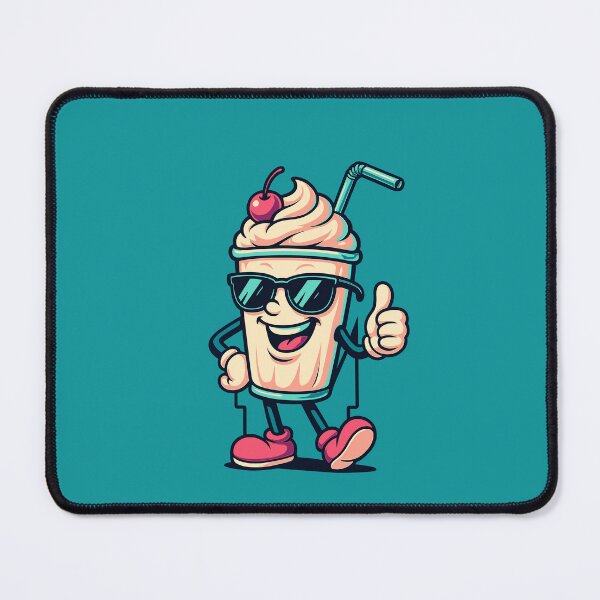 Item preview, Happy Milkshake cartoon mascot character designed and sold by Printips store.