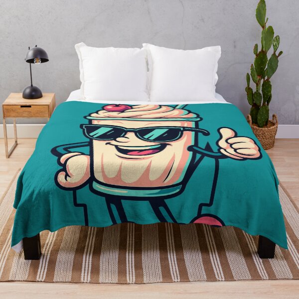 Item preview, Happy Milkshake cartoon mascot character designed and sold by Printips store.