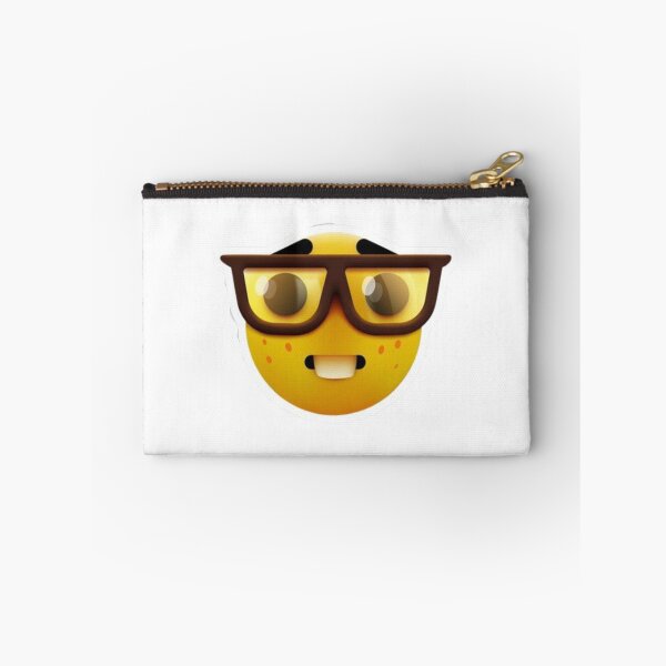 Item preview, Nerd Emoji Meme Emoji with Big Glasses designed and sold by marillus.