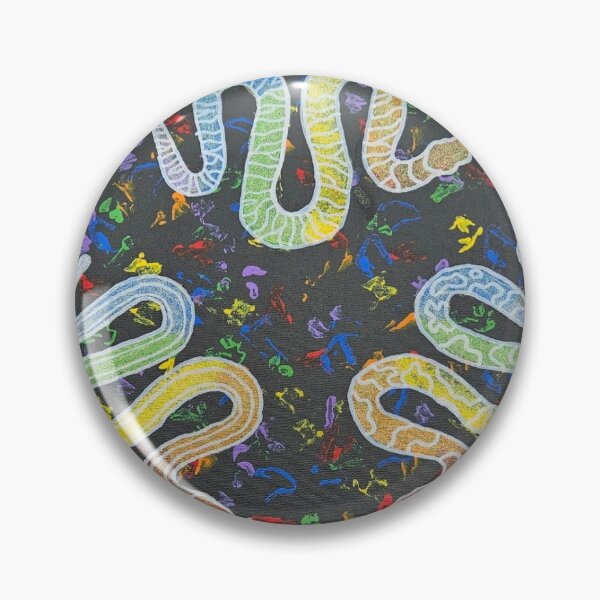 Item preview, Rainbow Snake Trinity designed and sold by KinderSnakeArt.