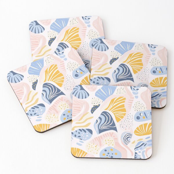 Item preview, Shells on a beach - Summer 2025 ocean sea design, irregular pattern designed and sold by WorldByEsi.
