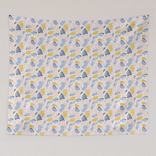 Item preview, Shells on a beach - Summer 2025 ocean sea design, irregular pattern designed and sold by WorldByEsi.