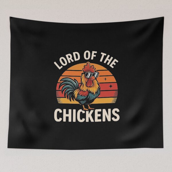 Item preview, Cool Rooster Lord of the Chickens Graphic designed and sold by love3617.
