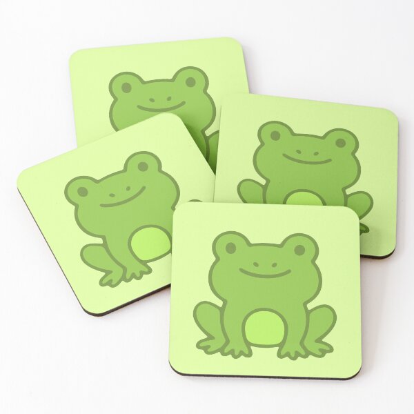 Item preview, Levi the Frog - Adorable Kawaii Frog designed and sold by PatchAndPetal.