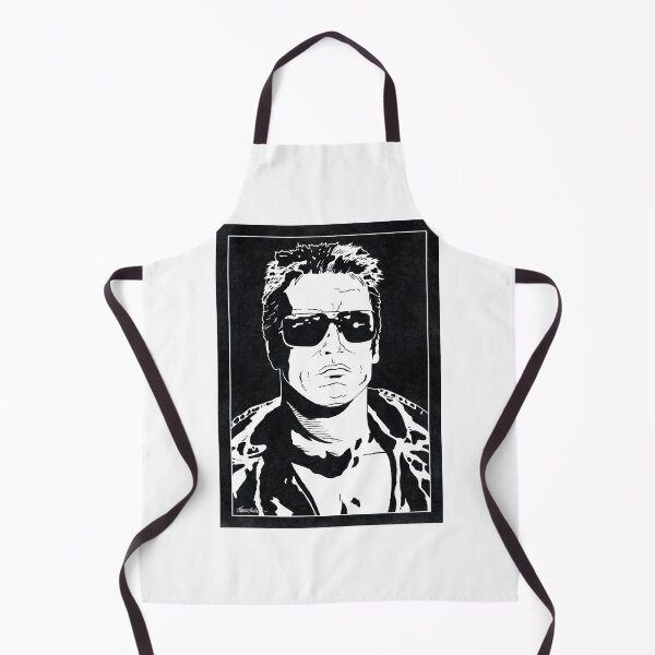 Item preview, THE TERMINATOR (Black and White) designed and sold by FamousWeirdosRB.