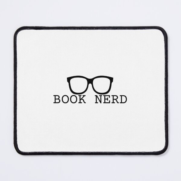 Item preview, "BOOK NERD – Bold Typo Design with Glasses Icon" designed and sold by C-Collectible.