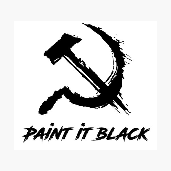 Item preview, Paint it Black Hammer & Sickle | Marxist Revolutionary Design for Stickers, Shirts & Hats | Anti-Capitalist Art | Proletariat Resistance Gear & Communist Apparel designed and sold by RevolutionToday.
