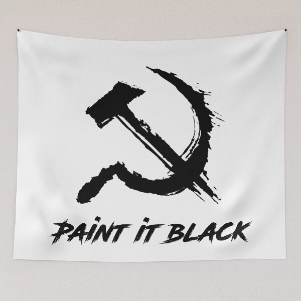 Item preview, Paint it Black Hammer & Sickle | Marxist Revolutionary Design for Stickers, Shirts & Hats | Anti-Capitalist Art | Proletariat Resistance Gear & Communist Apparel designed and sold by RevolutionToday.