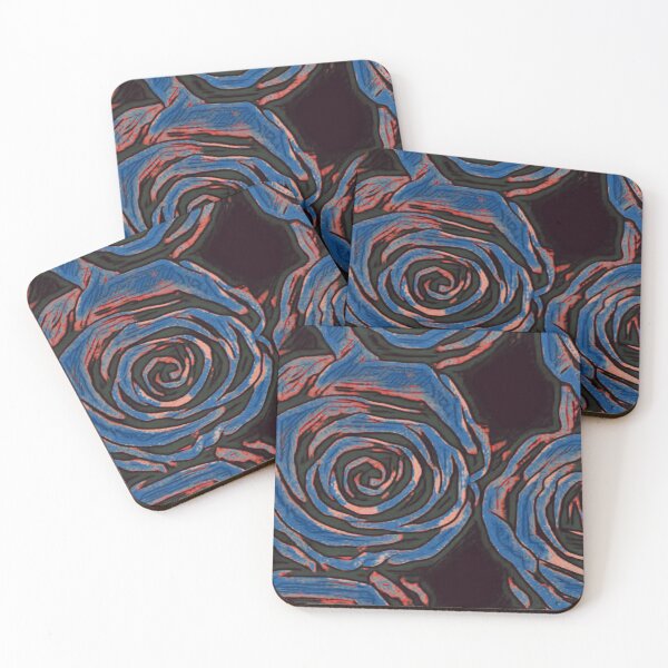 Item preview, Stylized Blue Roses by ElitebyElise designed and sold by ElitebyElise.