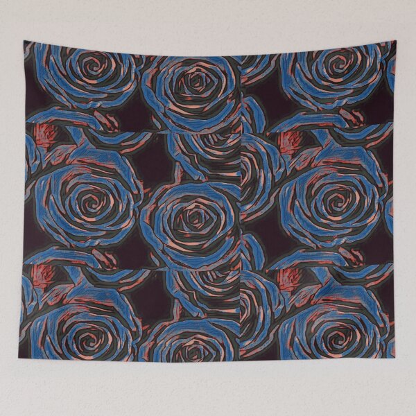 Item preview, Stylized Blue Roses by ElitebyElise designed and sold by ElitebyElise.