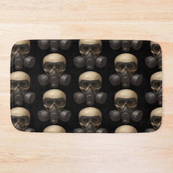 Item preview, Realistic Skull with Gas Mask and Eye Mask designed and sold by LaNadaYFundante.