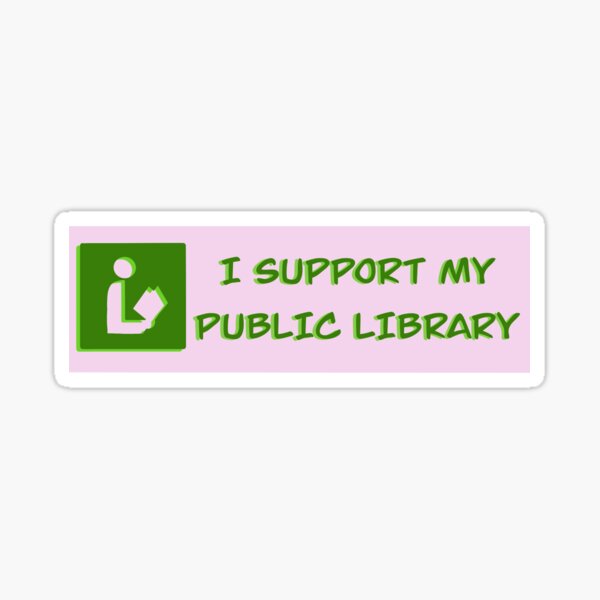 Item preview, I support my public library designed and sold by Laura Wong.