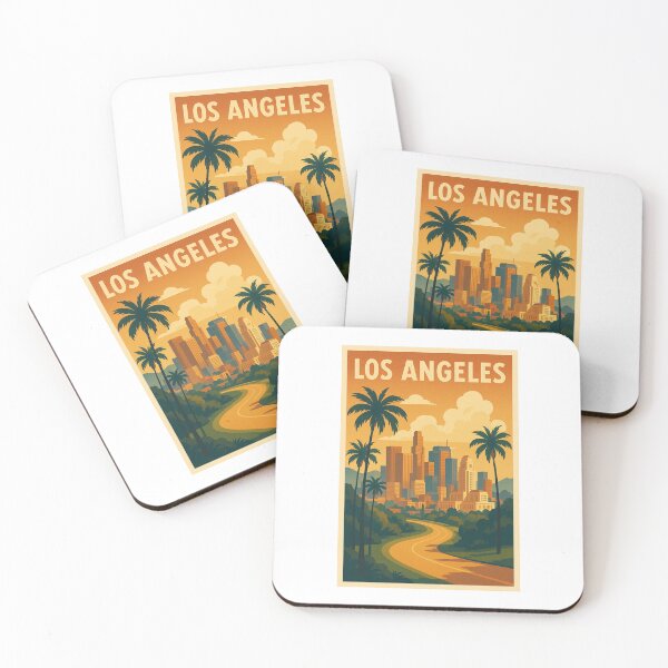 Item preview, Los Angeles Retro Poster designed and sold by JBWphotos.