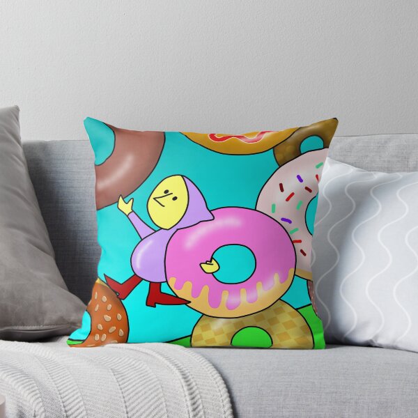 Carpe Donutum Throw Pillow